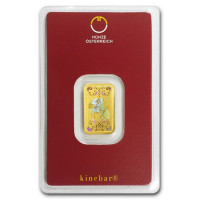 Zlatý slitek 5g Münze Österreich - Kinebar